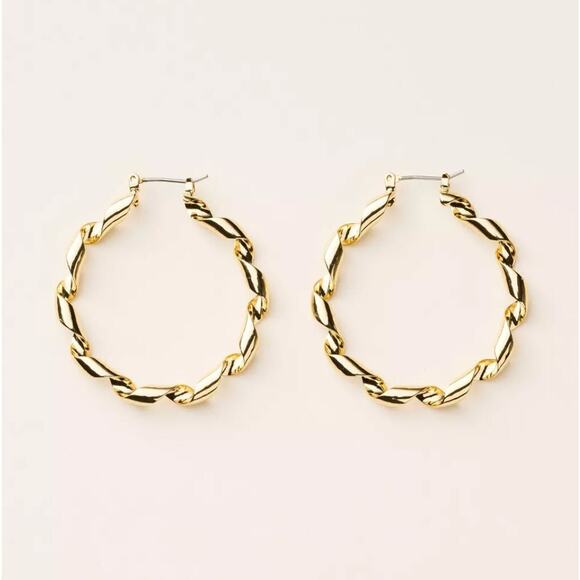 Kate Spade new york x Metal Ribbon Hoop Earrings - New - Picture 4 of 4